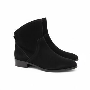 NEW Lucky Brand Lollin Black Suede Ankle Boots Sz 7.5